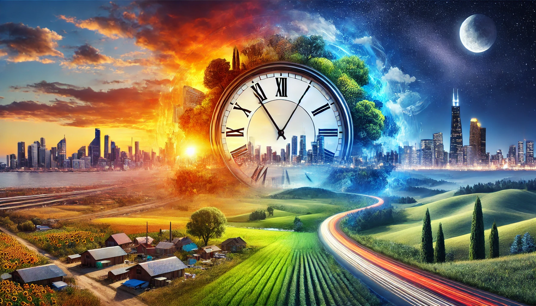 How does time affect the setting