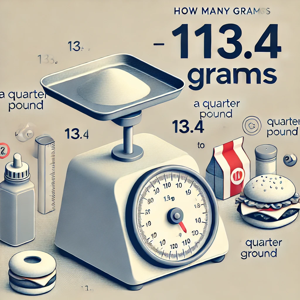 How many grams in a quarter pound