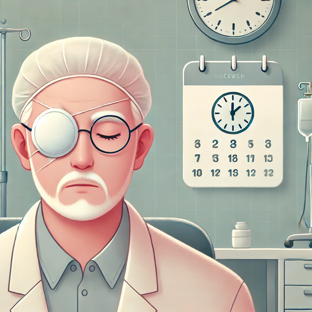 How long between cataract surgery on each eye