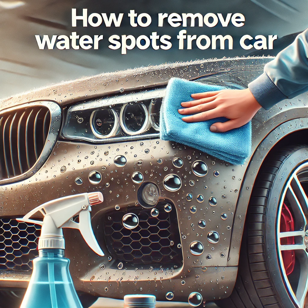 How to remove water spots from car