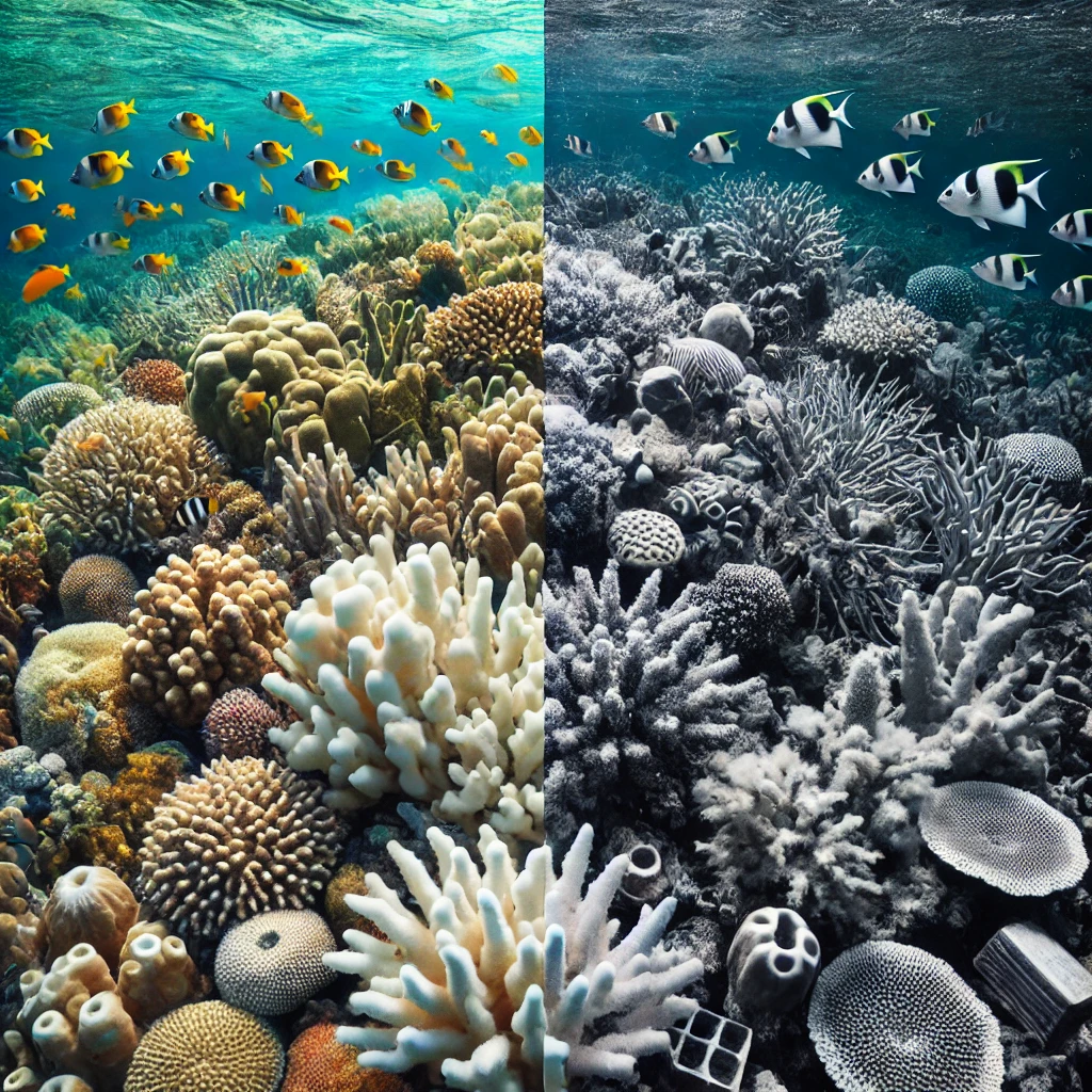 How do you know when a coral has died