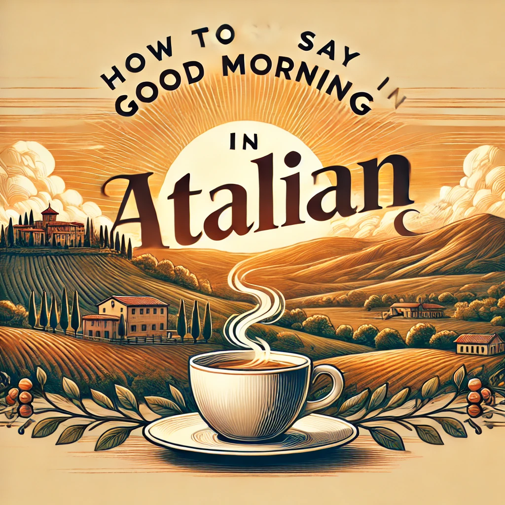 How to say good morning in italian