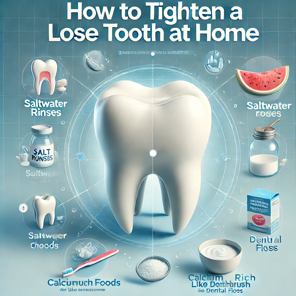 How to tighten a loose tooth at home