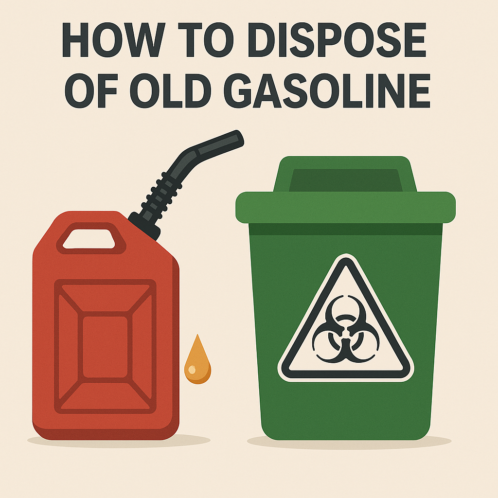 How to dispose of old gasoline