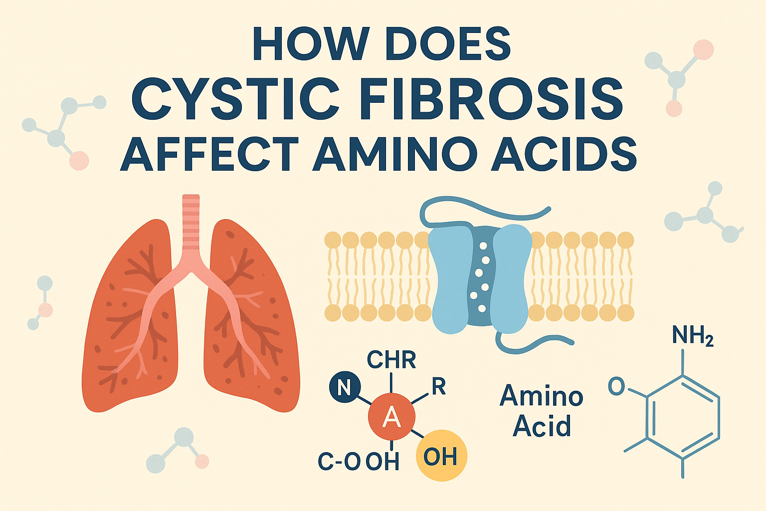 How does cystic fibrosis affect amino acids