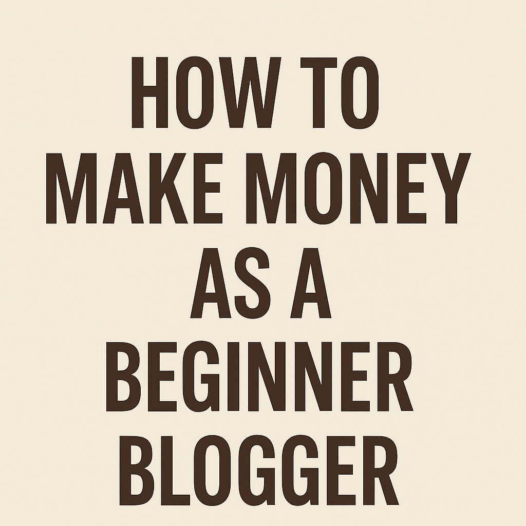 How to make money as a Begineer Blogger