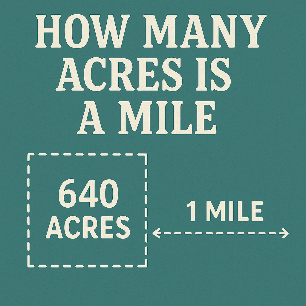 How many acres is a mile