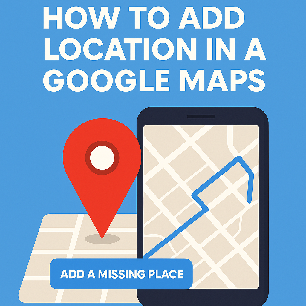 How to add location in a google maps