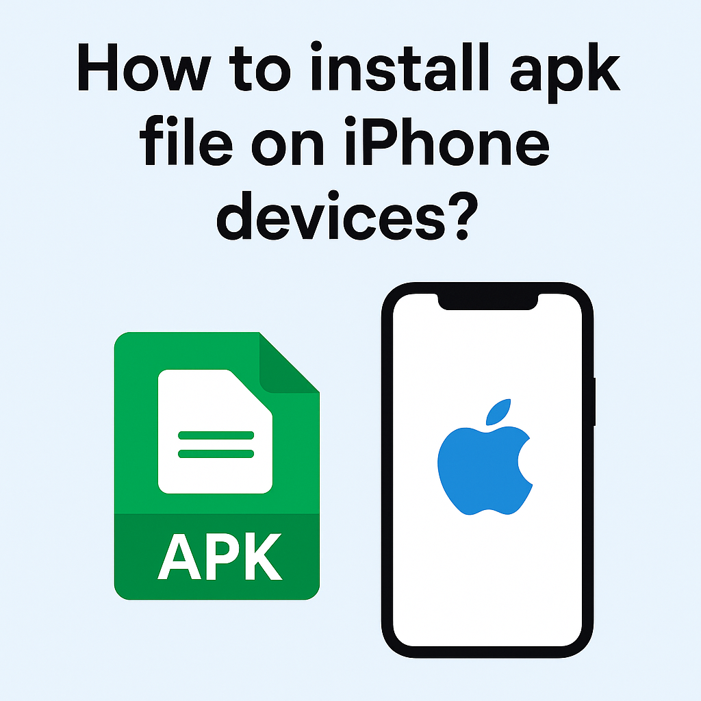 How to install apk file on iPhone devices?