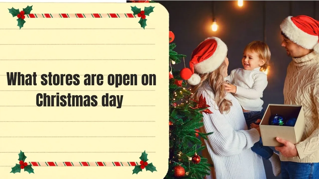 What stores are open on Christmas day 