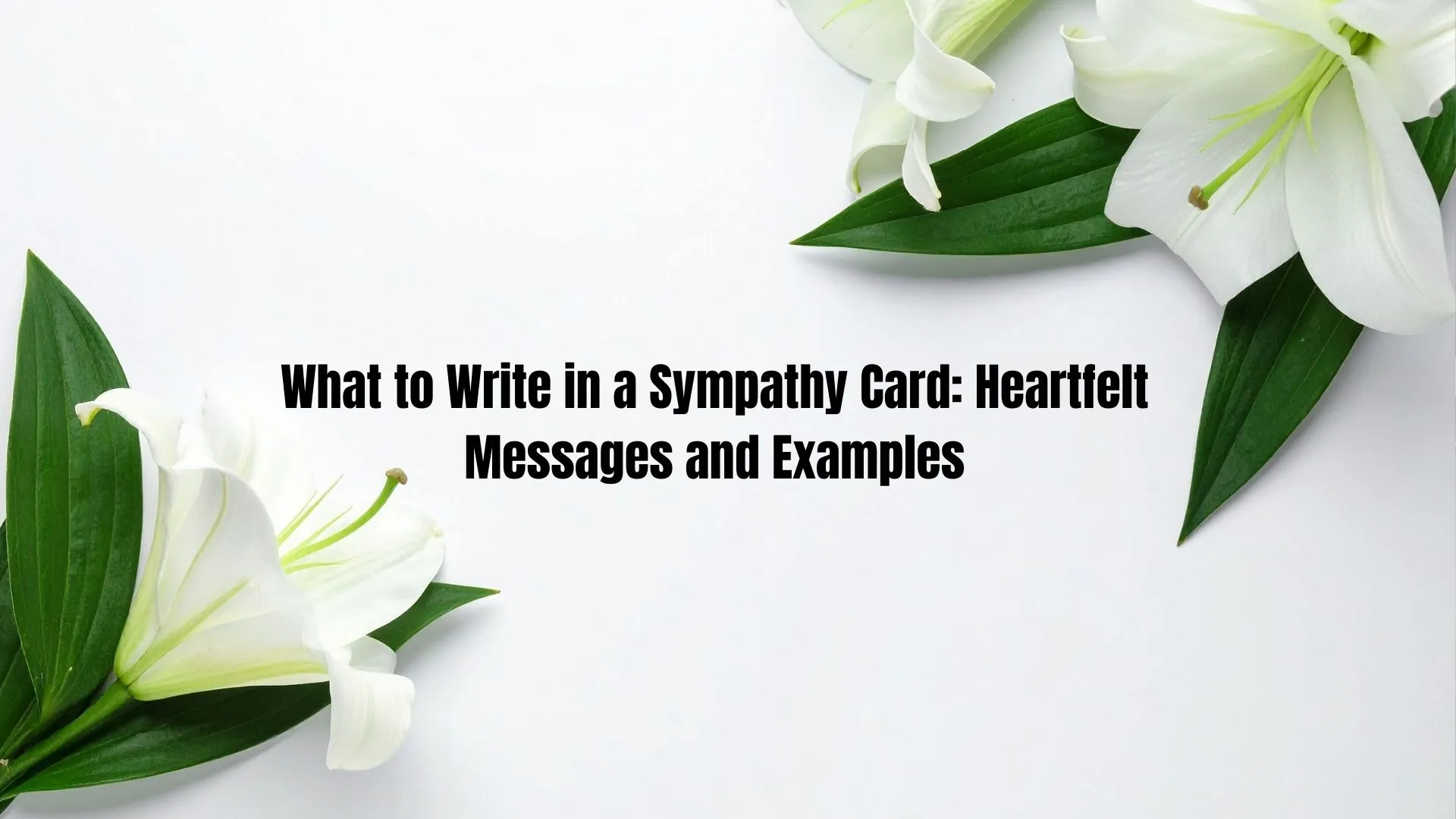 What to Write in a Sympathy Card: Heartfelt Messages and Examples